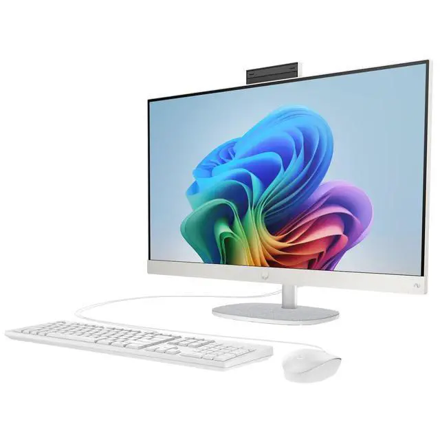 Alt view image 2 of 4 - HP 27-CR2000T 27" FHD IPS Intel Core Ultra 5 225U 1.5 GHz up to 4.8 GHz 16GB DDR5 512GB SSD Intel Graphics Windows 11 Home All-in-One Desktop, White - AQ5E0AV-V072