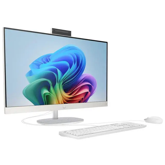 Alt view image 3 of 4 - HP 27-CR2000T 27" FHD IPS Intel Core Ultra 5 225U 1.5 GHz up to 4.8 GHz 16GB DDR5 512GB SSD Intel Graphics Windows 11 Home All-in-One Desktop, White - AQ5E0AV-V072