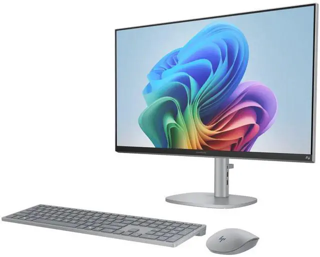 Alt view image 2 of 5 - HP OmniStudio X 27-CS1000T 27" 4K UHD IPS Intel Core Ultra 7 256V 2.2 GHz 16GB RAM 512GB SSD Intel Arc 140V Windows 11 Home All-in-One Desktop, Meteor Silver - A31RWAV-V020