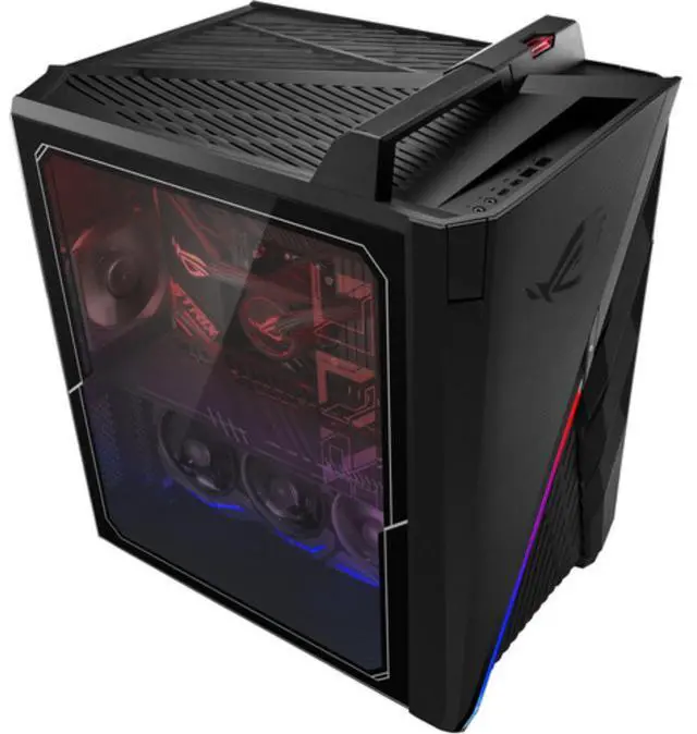 Alt view image 4 of 5 - ASUS ROG Strix G35CZ XS991 Intel Core i9-10900KF 3.70 GHz up to 5.30 GHz 32 GB DDR4 1 TB SSD NVIDIA GeForce RTX 3070 Windows 10 Pro Gaming Desktop, Black - G35CZ-XS991-T010