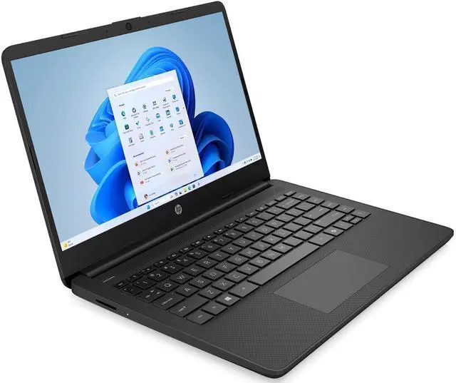 Alt view image 2 of 4 - HP 14-dq6007ca 14" Intel Processor N150 0.8 GHz up to 3.6 GHz 4 GB DDR4 128 GB UFS Intel UHD Graphics Windows 11 Home Laptop, Black, Minor Scratches and Dent - B8NB1UA