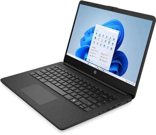 Alt view image 3 of 4 - HP 14-dq6007ca 14" Intel Processor N150 0.8 GHz up to 3.6 GHz 4 GB DDR4 128 GB UFS Intel UHD Graphics Windows 11 Home Laptop, Black, Minor Scratches and Dent - B8NB1UA