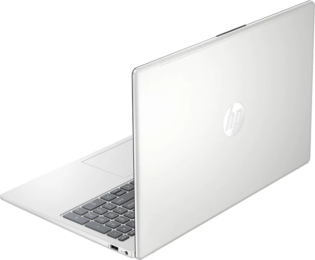 Alt view image 4 of 5 - HP 15-fd0016ca 15.6" FHD Intel N100 1.8 GHz up to 3.4 GHz 4 GB DDR4 128 GB UFS Intel UHD Graphics Windows 11 Home Laptop, Natural Silver, Minor Scratches and Dent - B90VWUA