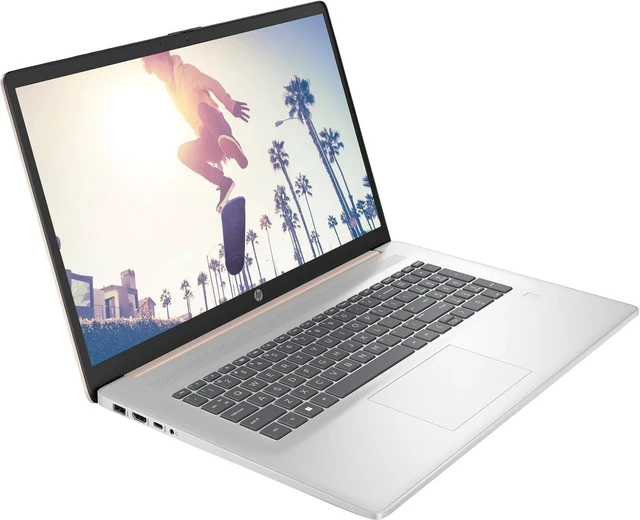 Alt view image 2 of 3 - HP 17t-CN400 17.3" FHD Intel Core 5 120U 1.4 GHz up to 5 GHz 8GB DDR4 256GB SSD Intel Graphics Windows 11 Home Laptop, Rose Gold - D20NJU8-I009