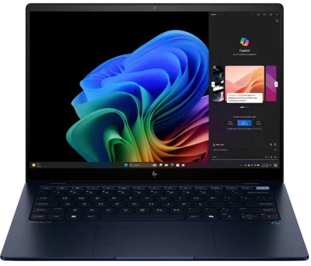 Main image of HP EliteBook Ultra G1q 14" 2.2K Touchscreen Qualcomm Snapdragon X Elite X1E-78-100 0.70 GHz up to 3.4 GHz 16 GB 512 GB SSD Qualcomm Adreno Graphics Windows 11 Pro Laptop, Blue - A4JE4UT-I050