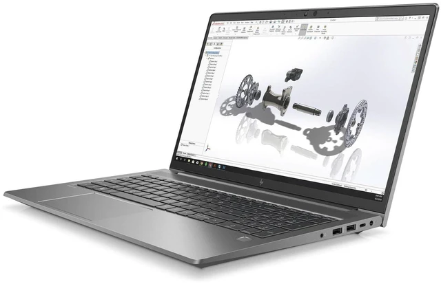 Alt view image 3 of 6 - HP ZBook Power G8 15.6" FHD Intel Core i7-11850H 2.10 GHz up to 4.8 GHz 32 GB DDR4 256 GB SSD NVIDIA T1200 Windows 11 Pro Laptop, Gray - 5R894UC-I199