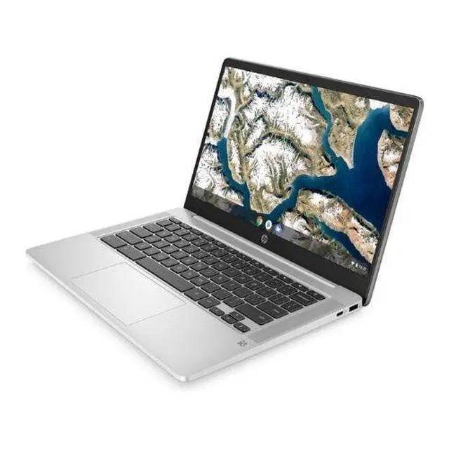 Alt view image 3 of 4 - HP Chromebook Plus 14.0" FHD IPS Intel Core i3-N305 0.8 GHz up to 3.8 GHz 8GB RAM 128GB UFS Intel UHD ChromeOS Laptop, Gray, Minor Scratches and Dents title - BG5E1UA