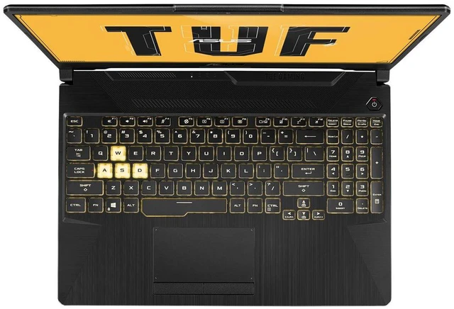 Alt view image 4 of 5 - ASUS TUF Gaming F15 15.6" FHD IPS Intel Core i5-11400H 2.7 GHz up to 4.5 GHz, 8GB DDR4 512GB SSD NVIDIA GeForce RTX 3050 Windows 11 Pro Laptop, Black, With minor scratches and dents - FX506HC-I010