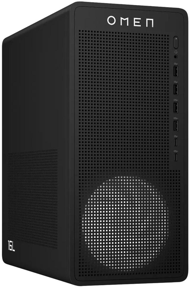 Alt view image 3 of 3 - HP OMEN 16L TG03-0000m AMD Ryzen 7 8700F 4.1 GHz up to 5.0 GHz 16 GB 1 TB SSD NVIDIA GeForce RTX 3050 Windows 11 Home Gaming Desktop, Black - A9UM5AV-V050