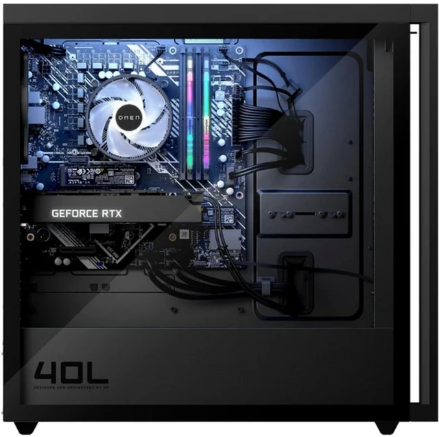 Alt view image 4 of 4 - HP OMEN 40L Intel Core i7-13700K 2.50 GHz up to 5.40 GHz Kingston FURY 32 GB 1TB SSD NVIDIA GeForce RTX 4070 TI Windows 11 Home Gaming Desktop, Black - 796M1AV-V050