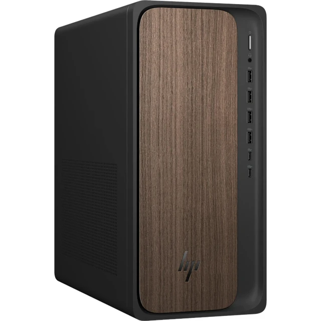 Alt view image 3 of 3 - HP OmniDesk M03-0000t Intel Core Ultra 7 265 2.4 GHz up to 5.3 GHz 32 GB 1 TB SSD Integrated Graphics Windows 11 Home Desktop, Dark Wood - BL6L4AV-V093