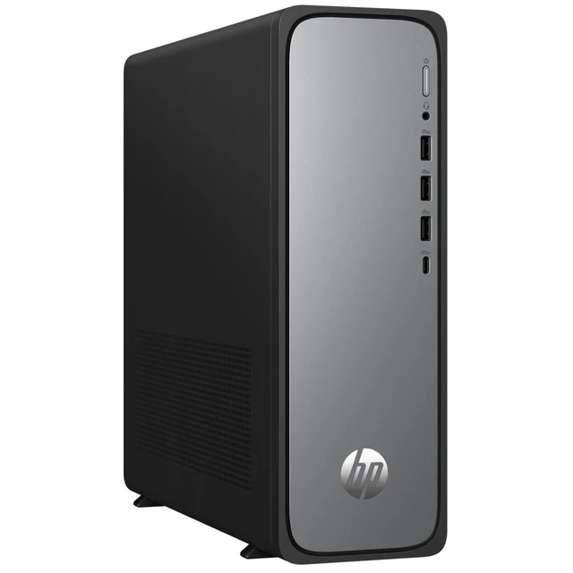 Alt view image 2 of 5 - HP OmniDesk Slim S03-0034 Intel Core i3-13100 2.5 GHz up to 4.5 GHz 8GB DDR5 256GB SSD Intel UHD Graphics 730 Windows 11 Home Desktop, Black - B5UH4AA