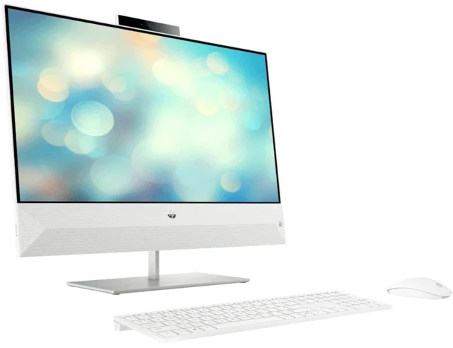 Alt view image 2 of 4 - HP Pavilion 24-k0000i 23.8" FHD Intel Core i7-10700T 2.0 GHz up to 4.4 GHz 16 GB DDR4 1 TB SSD Intel UHD Graphics 630 Windows 11 Pro All-in-One Desktop, White, Minor Scratches and Dent - 7WV50AV-E009