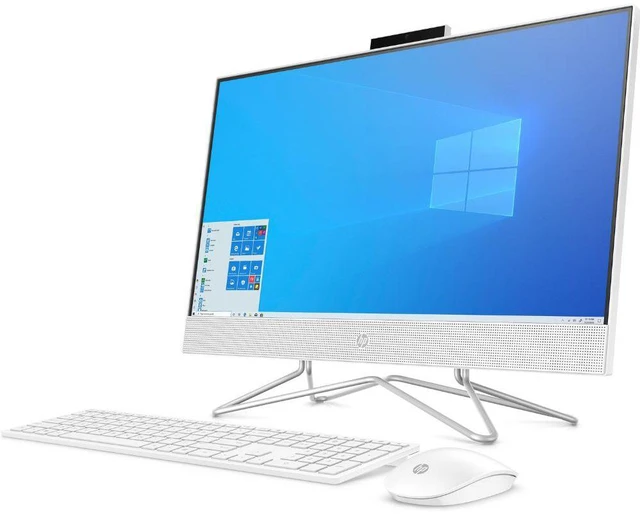 Alt view image 2 of 3 - HP 24-df0042ds 23.8 FHD Touchscreen AMD Athlon 3150U 2.4 GHz up to 3.3 GHz 8 GB DDR4 256 GB SSD AMD Radeon Vega 3 Graphics Windows 11 Home All-in-One Desktop, White - 9EF13AA-E011