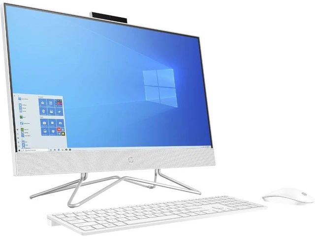 Alt view image 3 of 3 - HP 24-df0042ds 23.8 FHD Touchscreen AMD Athlon 3150U 2.4 GHz up to 3.3 GHz 8 GB DDR4 256 GB SSD AMD Radeon Vega 3 Graphics Windows 11 Home All-in-One Desktop, White - 9EF13AA-E011