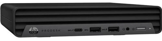 Main image of HP ProDesk 600 G6 Mini Intel Core i7-10700T 2.0 GHz up to 4.5 GHz 8GB DDR4 128GB SSD Intel UHD 630 Windows 11 Pro Desktop, Black, Minor Scratches and Dents - 222J7UT