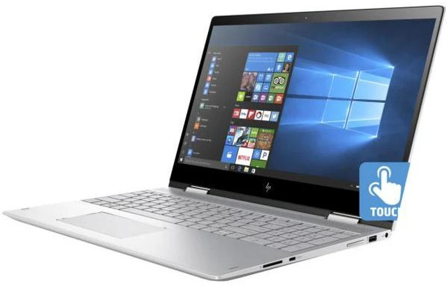 Alt view image 2 of 6 - HP ENVY x360 15m-bp112dx 15.6" FHD Touch Intel Core i7-8550U 1.8 GHz up to 4.0 GHz 16GB DDR4 1TB HDD Intel UHD Graphics 620 Windows 11 Pro Laptop, Silver, With minor scratches and dents - 1KS76UA