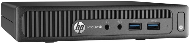 Alt view image 3 of 5 - HP ProDesk 400 G2 Intel Core i5 6500 3.20 GHz up to 3.60 GHz 8 GB DDR4 128 GB SSD Intel HD Graphics 530 Windows 11 Pro Mini Desktop, Black, Minor Scratches and Dent - M2V15AV-E010