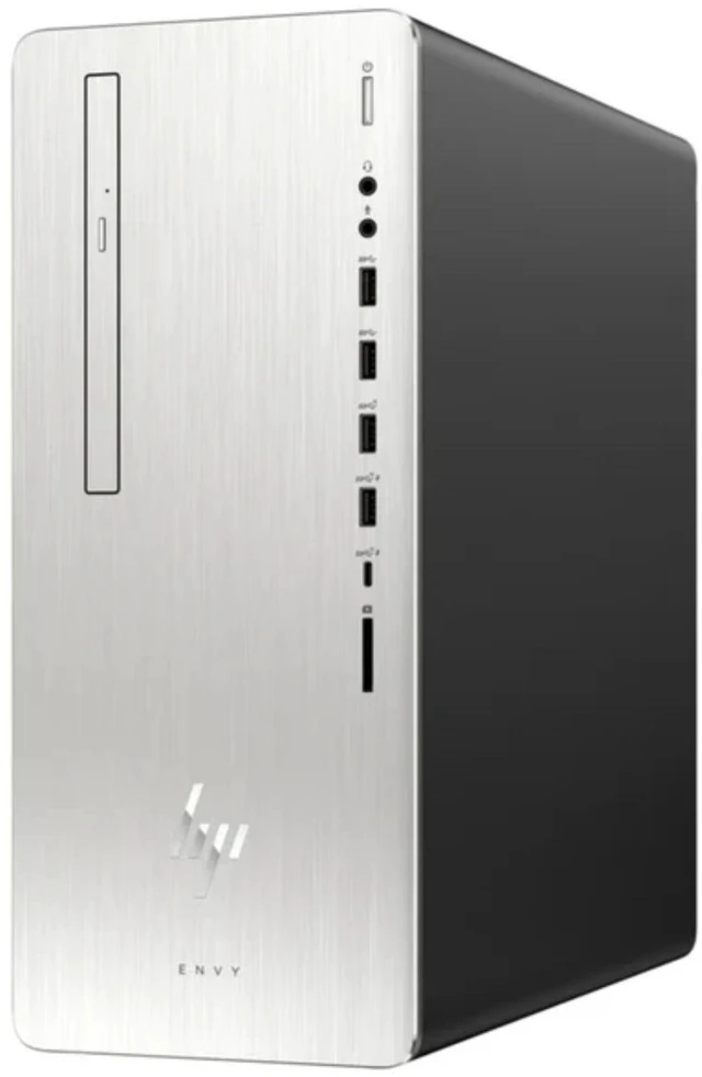 Alt view image 2 of 3 - HP ENVY 795-0010 Intel Core i7-8700 3.2 GHz up to 4.6 GHz 12 GB DDR4 2 TB SSD Intel UHD Graphics 630 Windows 11 Home Desktop, Natural Silver, Minor Scratches and Dent - 5QA55AA-E010
