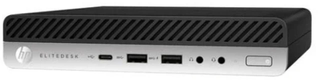 Alt view image 3 of 4 - HP EliteDesk 705 G5 AMD Ryzen 5 PRO 3400GE 3.3 GHz up to 4 GHz 16 GB DDR4 256 GB SSD AMD Radeon Vega 11 Graphics Windows 10 Pro Mini Desktop, Black - 8MU26UT-E009