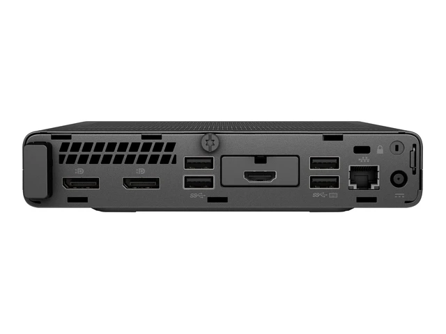 Alt view image 4 of 4 - HP EliteDesk 705 G5 Mini AMD Ryzen 5 PRO 3400GE 3.3 GHz up to 4 GHz 16GB DDR4 256GB SSD AMD Radeon Vega Windows 10 Pro Desktop, Black - 6AU10AV-E009