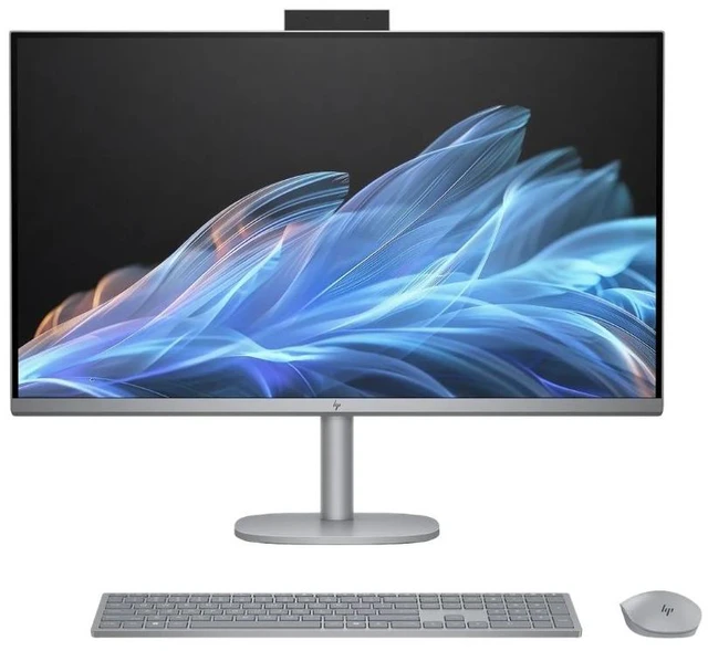 Main image of HP OmniStudio X 32-c0000t 31.5" 4K UHD Intel Core Ultra 7 155H 1.4 GHz up to 4.8 GHz 32 GB 2 TB SSD NVIDIA GeForce RTX 4050 Windows 11 Home All-in-One Desktop, Meteor Silver - 9T0F5AV-V058