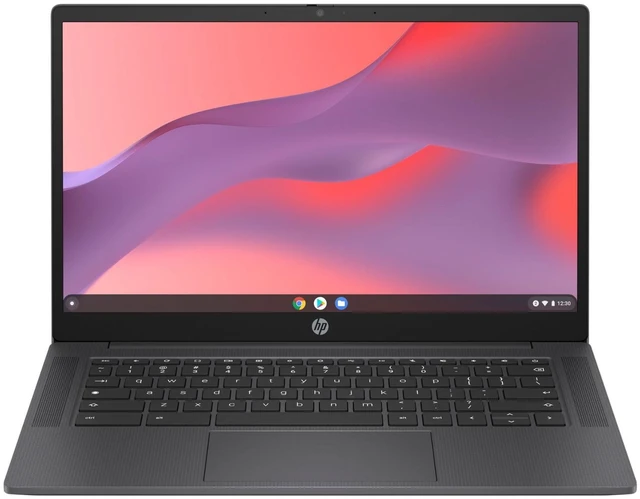 Main image of HP Chromebook 14a-nf0000ca 14" Intel Processor N100 0.7 GHz 4GB RAM 64GB eMMC Intel UHD Graphics ChromeOS, Chalkboard Gray, Minor Scratches and Dents - 9V8M0UA