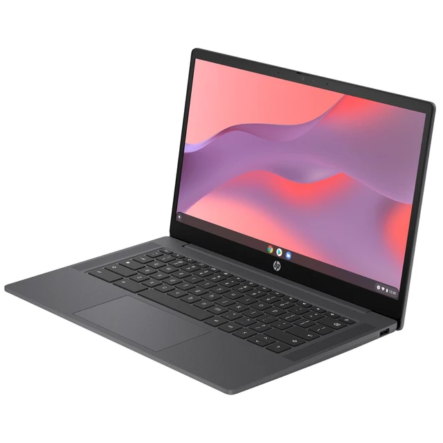 Alt view image 2 of 5 - HP Chromebook 14a-nf0000ca 14" Intel Processor N100 0.7 GHz 4GB RAM 64GB eMMC Intel UHD Graphics ChromeOS, Chalkboard Gray, Minor Scratches and Dents - 9V8M0UA