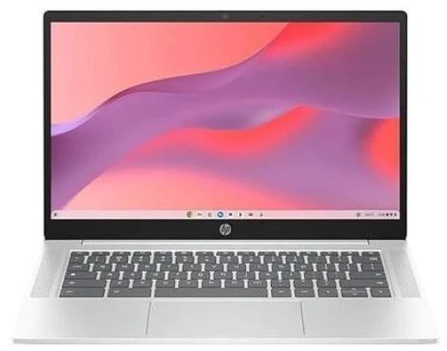 Main image of HP 14a-nf0012tg 14" Touch Intel Processor N200 3.2 GHz up to 3.7 GHz 4GB 128GB UFS Intel UHD Graphics ChromeOS Chromebook, Silver Minor Scratches and Dents - 9P1U4UA-I010