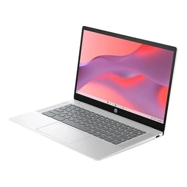 Alt view image 2 of 5 - HP 14a-nf0012tg 14" Touch Intel Processor N200 3.2 GHz up to 3.7 GHz 4GB 128GB UFS Intel UHD Graphics ChromeOS Chromebook, Silver Minor Scratches and Dents - 9P1U4UA-I010