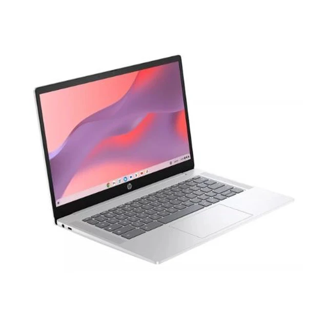 Alt view image 3 of 5 - HP 14a-nf0012tg 14" Touch Intel Processor N200 3.2 GHz up to 3.7 GHz 4GB 128GB UFS Intel UHD Graphics ChromeOS Chromebook, Silver Minor Scratches and Dents - 9P1U4UA-I010