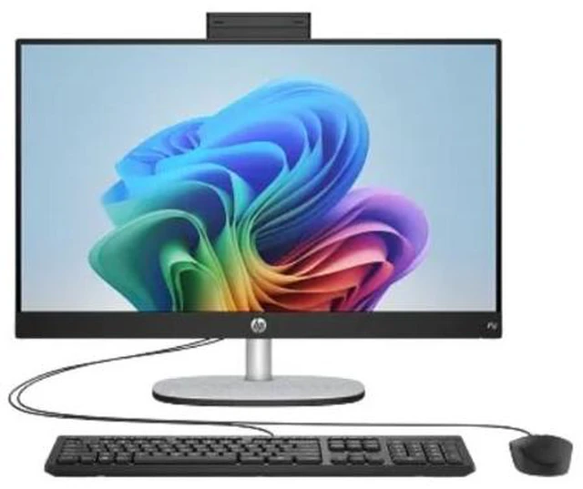 Main image of HP 24-CR2000T 23.8" FHD IPS Intel Core Ultra 5 225U 1.5 GHz up to 4.8 GHz 16GB DDR5 512GB SSD Intel Graphics Windows 11 Home All-in-One Desktop, Black - AQ7K3AV-V059