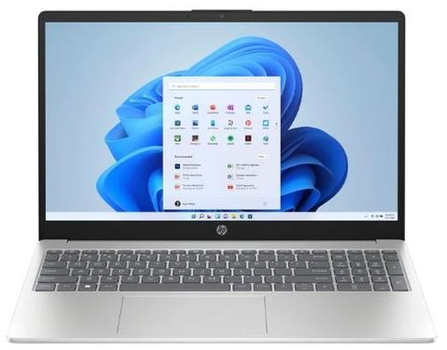 Main image of HP 15-fd0123dx 15.6" Intel Core i3-1315U 1.2 GHz up to 4.5 GHz 64GB DDR4 256GB SSD Intel UHD Windows 11 Home Laptop, Silver, Minor Scratches and Dents - B4HN7UA-I040