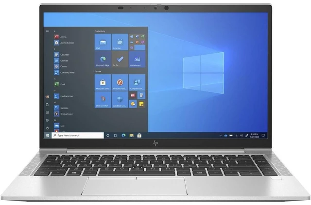 Main image of HP EliteBook 845 G8 14" FHD AMD Ryzen 5 PRO 5650U 2.3 GHz up to 4.2 GHz 8 GB DDR4 256 GB SSD AMD Radeon Graphics Windows 11 Pro Laptop, Silver, Minor Scratches and Dent - 5R6C2UC-I081