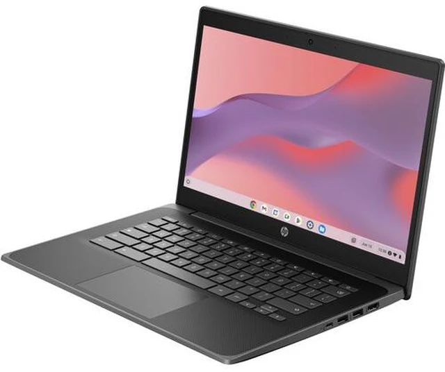 Alt view image 3 of 6 - HP Fortis G1i Chromebook 14" FHD Touch Intel N250 1.3 GHz up to 3.8 GHz 8GB RAM 128GB UFS Intel UHD Graphics ChromeOS, Black - B69SFUT-I010