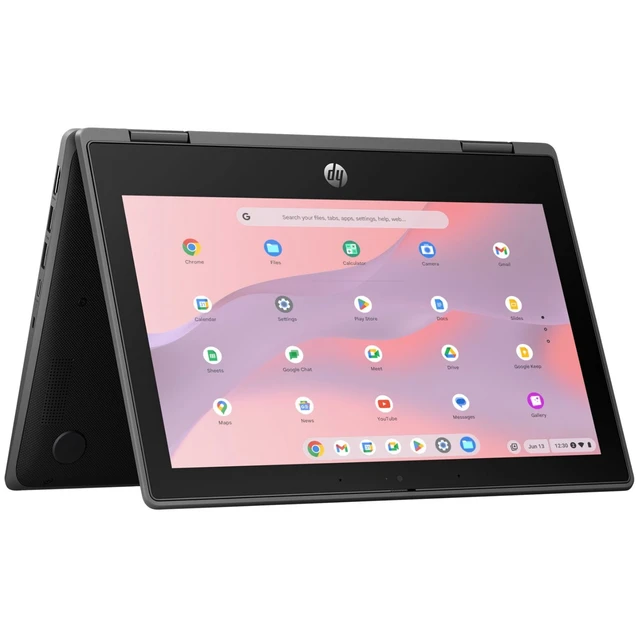 Alt view image 4 of 5 - HP Fortis x360 G5 Chromebook 11.6" Touch Intel Processor N100 0.8 GHz up to 3.4 GHz 4GB RAM 32GB eMMC Intel UHD Graphics ChromeOS, Black - 9R395UT-I010