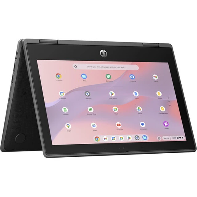 Alt view image 2 of 6 - HP Fortis x360 G5 Chromebook 11.6" Intel Processor N100 0.8 GHz up to 3.4 GHz 8GB RAM 64GB eMMC Intel UHD Graphics ChromeOS, Black - A12VHUT-I020