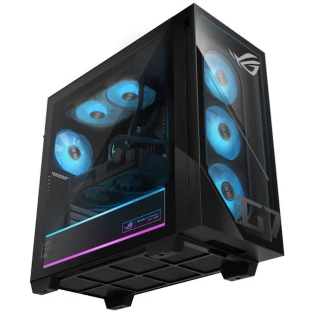 Alt view image 2 of 6 - ASUS ROG GM700 58L AMD Ryzen 7 8700F 4.1 GHz up to 5.0 GHz 32GB DDR5 1TB SSD NVIDIA GeForce RTX 5060 DUAL Windows 11 Home Gaming Desktop, Black - GM700TZ-IB766