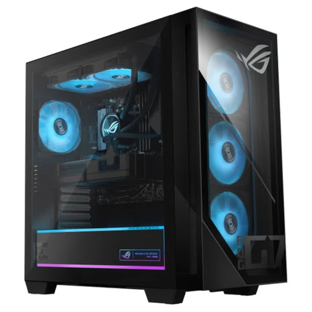 Alt view image 3 of 6 - ASUS ROG GM700 58L AMD Ryzen 7 8700F 4.1 GHz up to 5.0 GHz 32GB DDR5 1TB SSD NVIDIA GeForce RTX 5060 DUAL Windows 11 Home Gaming Desktop, Black - GM700TZ-IB766