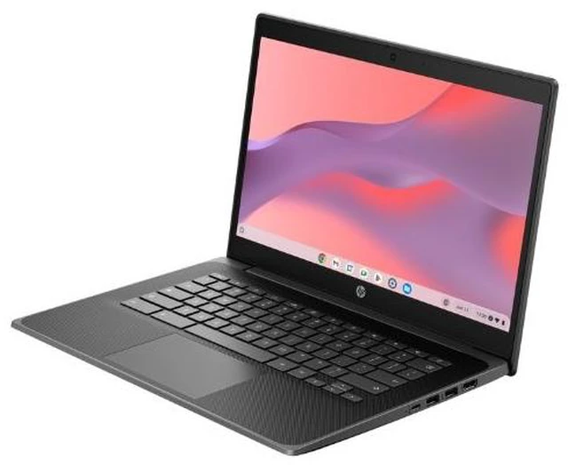 Alt view image 2 of 5 - HP Fortis G11 Chromebook 14" Intel N100 0.7 GHz up to 3.4 GHz 8GB 64GB eMMC Intel UHD ChromeOS, Black, Minor Scratches and Dents - 9R391UT-I020