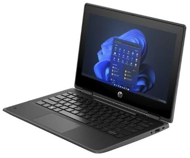 Alt view image 3 of 5 - HP Fortis x360 G5 Chromebook 11.6" Touch Intel N100 Processor 0.7 GHz up to 3.4 GHz 4GB DDR4 32GB SSD Intel UHD ChromeOS, Black, Minor Scratches and Dents - 9R393UT-I010