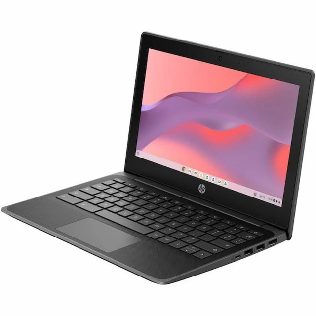 Alt view image 3 of 5 - HP Fortis G10 Chromebook 11.6" Intel N100 0.8 GHz up to 3.4 GHz 8 GB 64 GB eMMC Intel UHD Graphics ChromeOS, Black, Minor Scratches and Dent - 9R3B5UT-I011