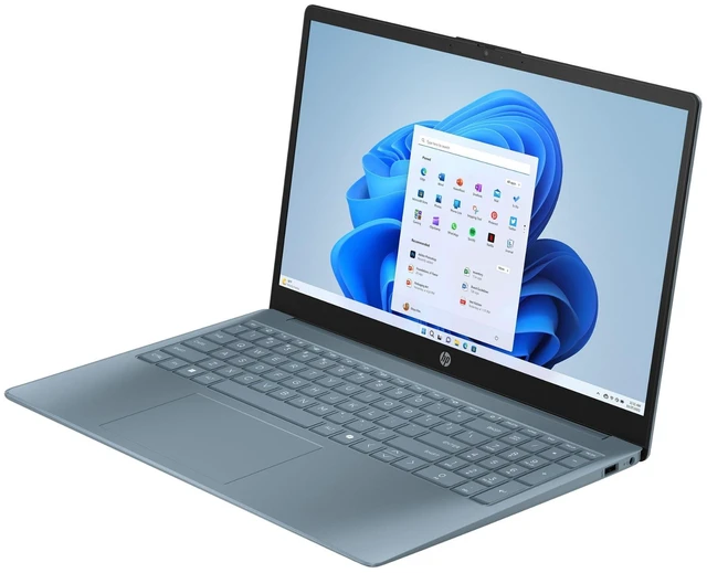 Alt view image 3 of 6 - HP 15-fd0082wm 15.6" Intel Processor N200 3.2 GHz up to 3.7 GHz 4GB DDR4 128GB UFS Intel UHD Graphics Windows 11 Home Laptop, Blue - B4UZ0UA-I010