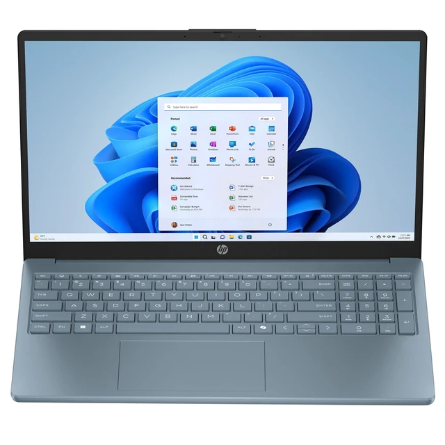 Alt view image 6 of 6 - HP 15-fd0082wm 15.6" Intel Processor N200 3.2 GHz up to 3.7 GHz 4GB DDR4 128GB UFS Intel UHD Graphics Windows 11 Home Laptop, Blue - B4UZ0UA-I010