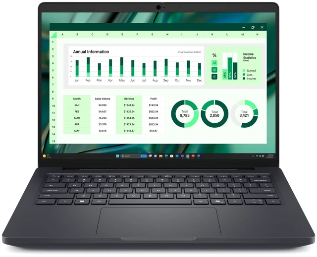 Main image of Dell Pro Max 14" FHD+ IPS Intel Core Ultra 7 265H 2.2 GHz up to 5.30 GHz 32GB DDR5 512GB SSD Intel Graphics Windows 11 Pro Laptop, Black - PROMAX14U7