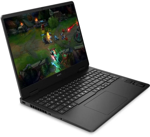 Alt view image 2 of 5 - HP OMEN Slim 16t-an000 16" 2K Intel Ultra 5 225H 1.7 GHz up to 4.9 GHz 24 GB 512 GB SSD NVIDIA GeForce RTX 5050 Laptop GPU W11 Home Gaming Laptop, Black, Minor Scratches and Dent - A57W4AV-I010