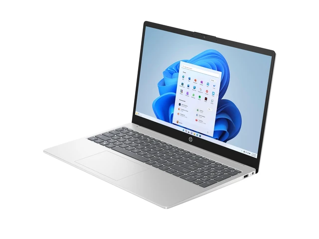 Alt view image 3 of 5 - HP 15-fd0127dx 15.6" FHD Touchscreen Intel Core i7-1355U 1.7 GHz up to 5.0 GHz 16 GB DDR4 512 GB SSD Intel Iris Xe Graphics Windows 11 Home Laptop, Silver, Minor Scratches and Dent - B4HN8UA-I010