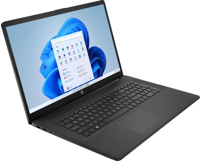 Alt view image 2 of 4 - HP 17-cp3000 17.3" HD+ AMD Ryzen 5 7430U 2.3 GHz up to 4.3 GHz 8 GB DDR4 128 GB SSD AMD Radeon Graphics Windows 11 Home Laptop, Black, Minor Scratches and Dent - B03B1AV-I030