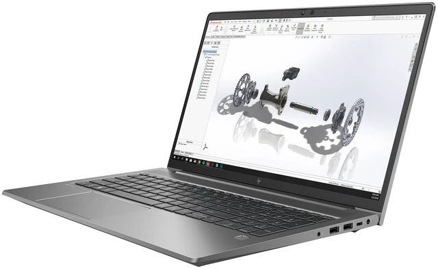Alt view image 2 of 6 - HP ZBook Power G8 15.6" FHD IPS Intel Core i7-11850H 2.5 GHz up to 4.8 GHz 32GB DDR4 256GB SSD NVIDIA T1200 Laptop GPU Windows 11 Pro Laptop, Gray, With minor scratches and dents - 5R894UC-I218