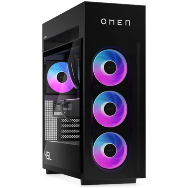 Alt view image 2 of 3 - HP OMEN MAX 45L GT23-0000M AMD Ryzen 7 9700X 3.8 GHz up to 5.5 GHz Kingston FURY 32 GB 2 TB SSD NVIDIA GeForce RTX 5070 Graphics card Windows 11 Home Gaming Desktop, Black - BQ3V9AV-V050